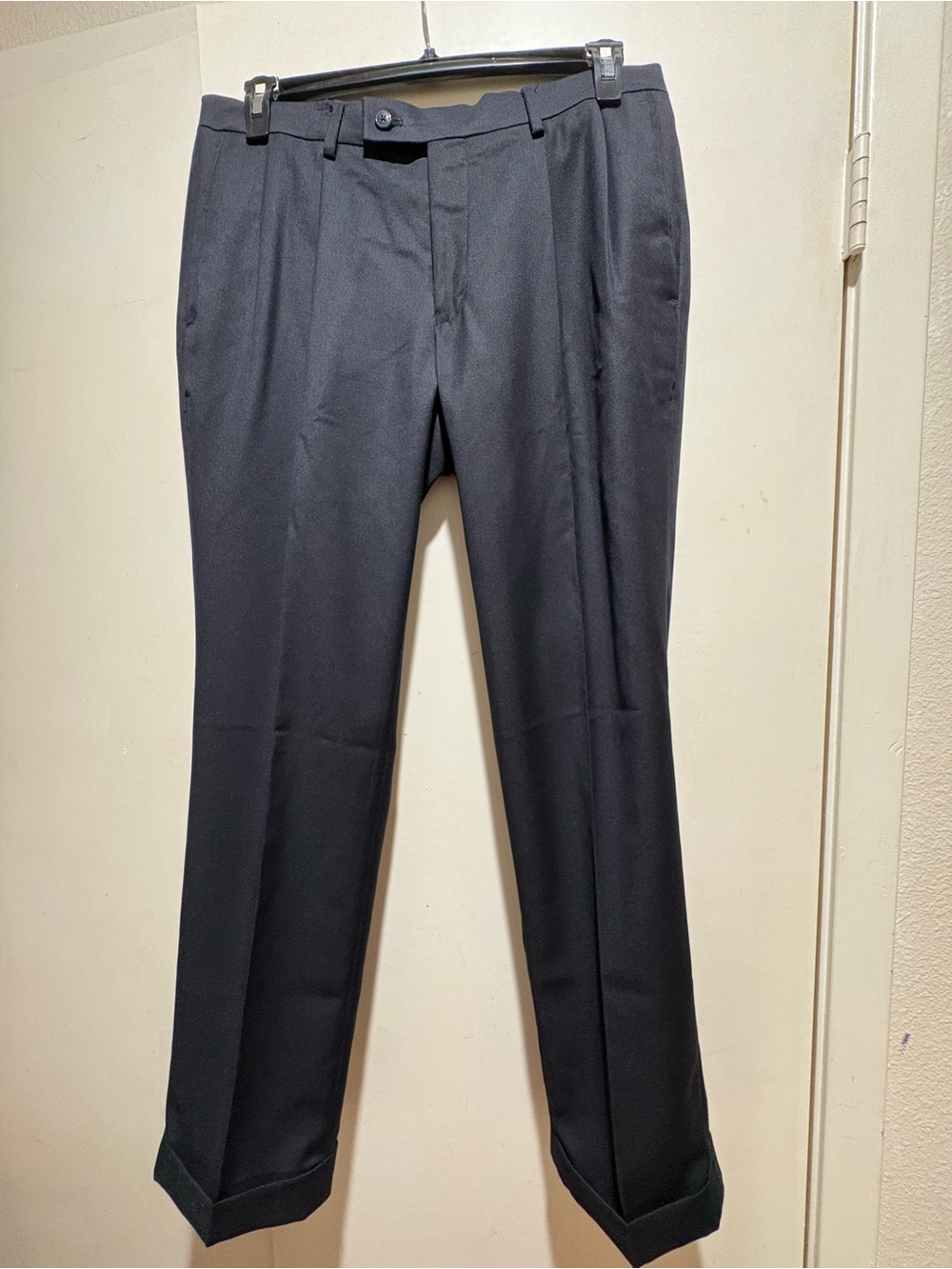 Louis Raphael Rosso Classic Black Dress Pants